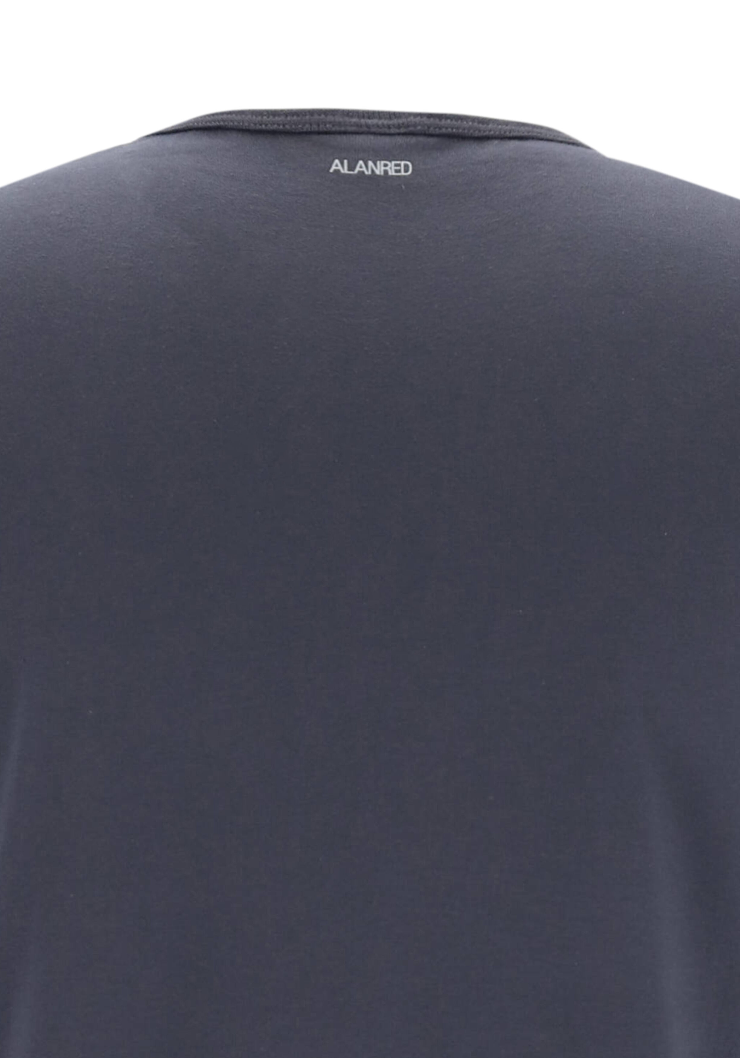 ALAN RED T-shirts Derby (2-pack), O-hals, wit en antraciet grijs